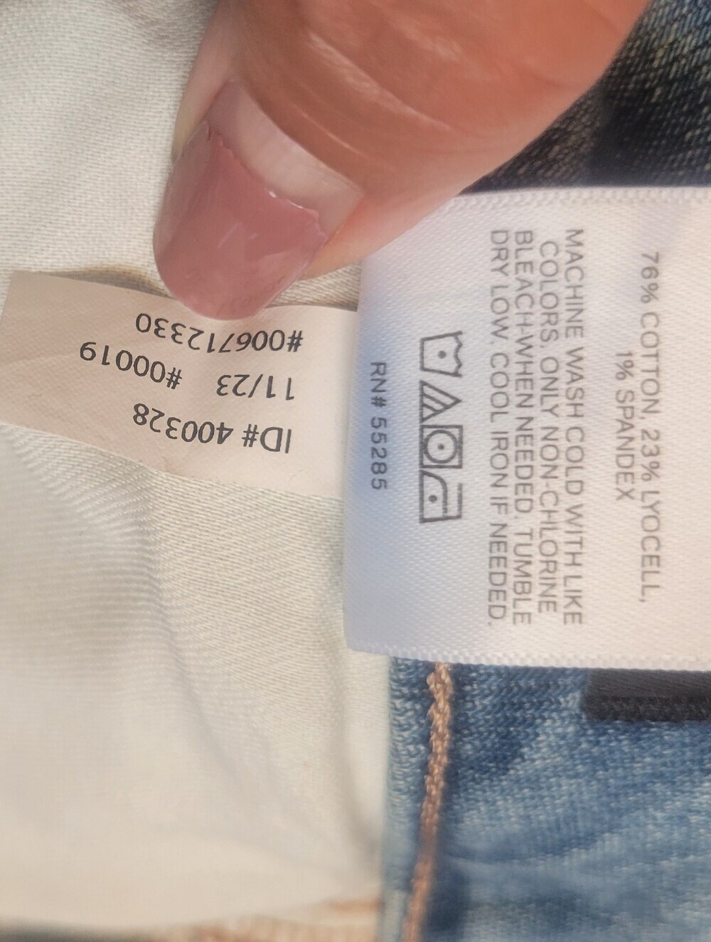 Express Light Blue Straight Cargo Jeans - Picture 9 of 11